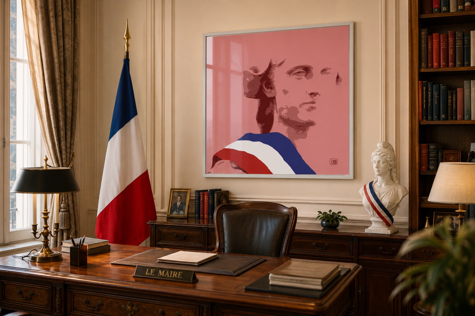 La Marianne dans le bureau du maire