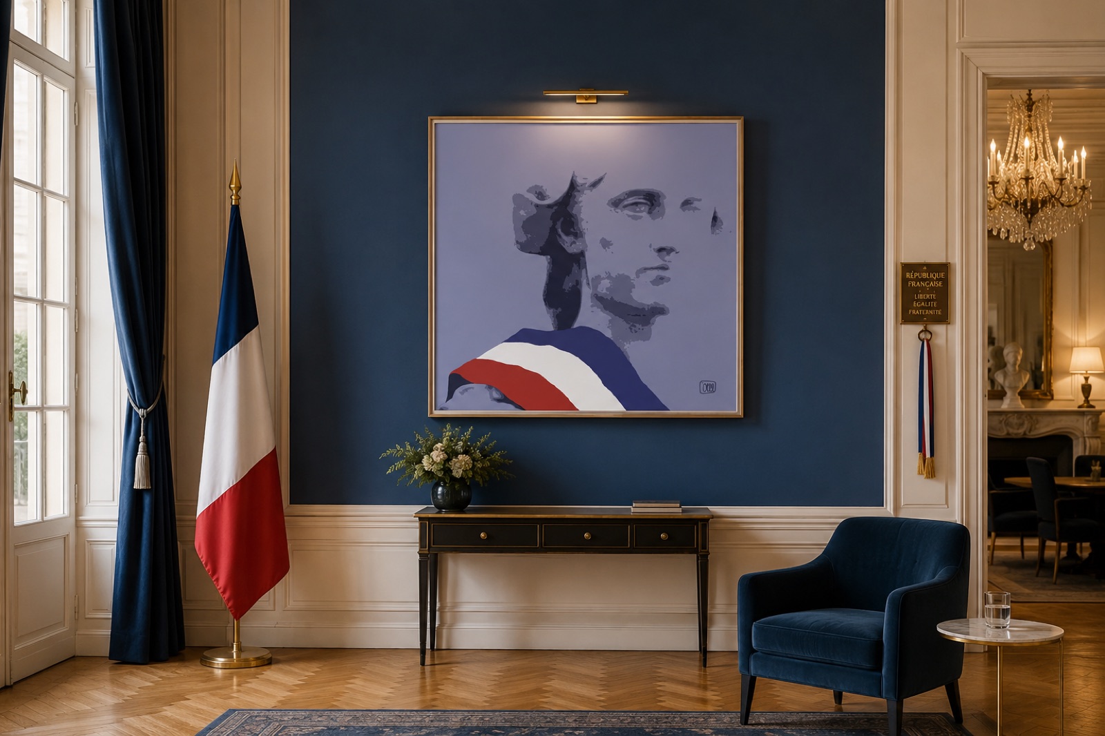 La Marianne dans un salon d'honneur républicain