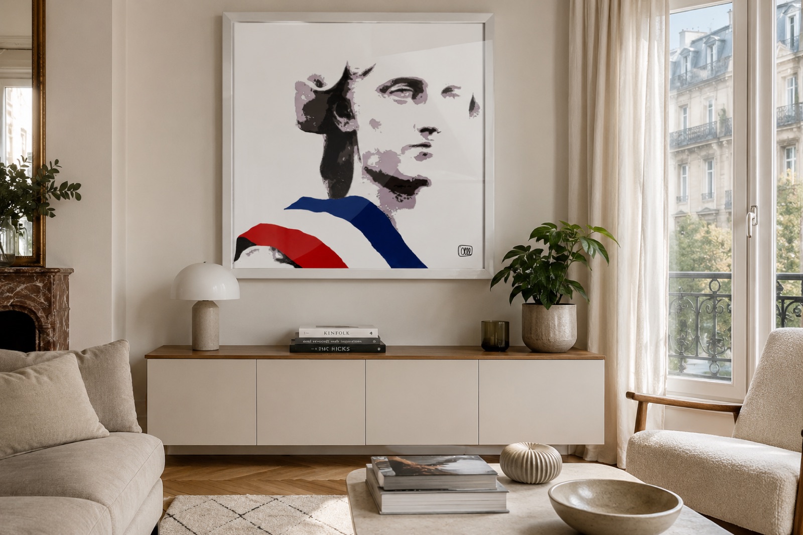 La Marianne dans un intérieur parisien